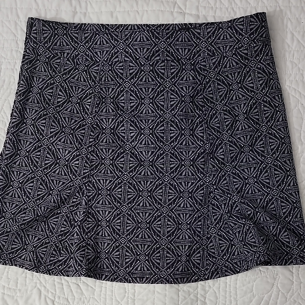 Ripskirt Hawaii Womens Black & Pearl Wrap Around Mini A-Line Skirt Size Small
